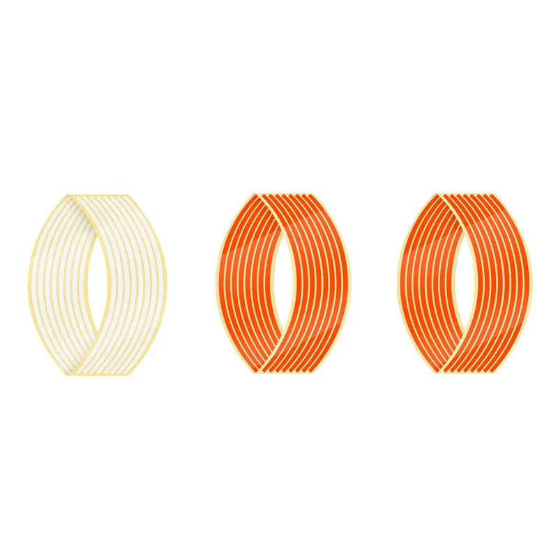 1 2 Wheel Sticker Reflective Rim Stripe Tape Bike Motorcycle Stickers
