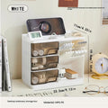 1pc Desktop stationery storage box, multi-layer large space design, easy to organize all kinds of stationery Oasis Select WHITE