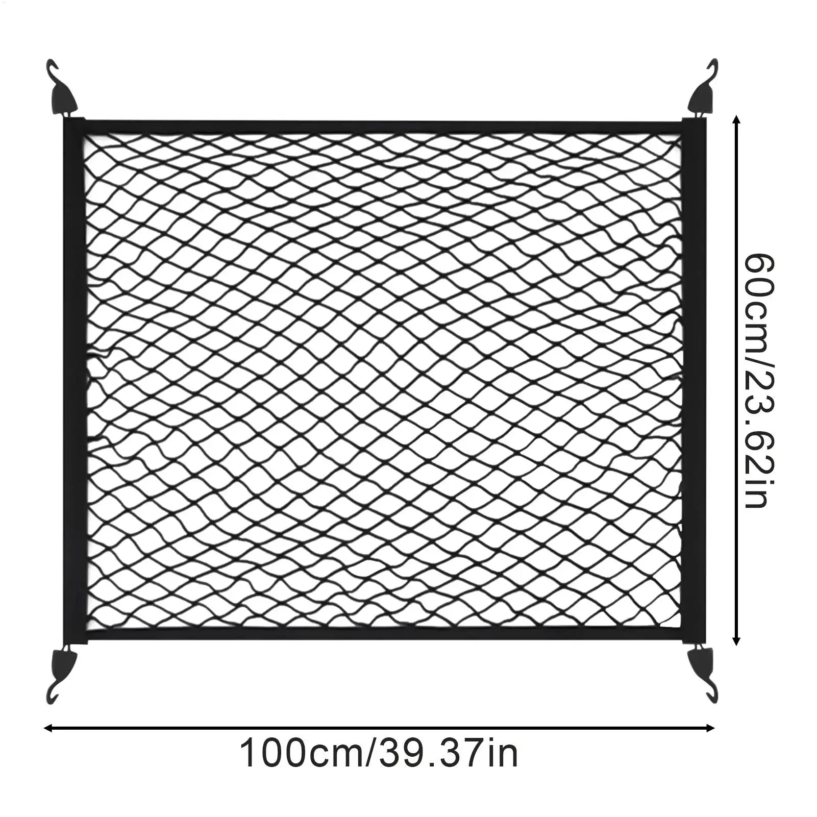 Trunk Net Vehicle Luggage Mesh Elastic Anti-Slip Car Trunk Luggage Net Luggage storage tools for Sedan SUV RV Trailer Outdoors Oasis Select