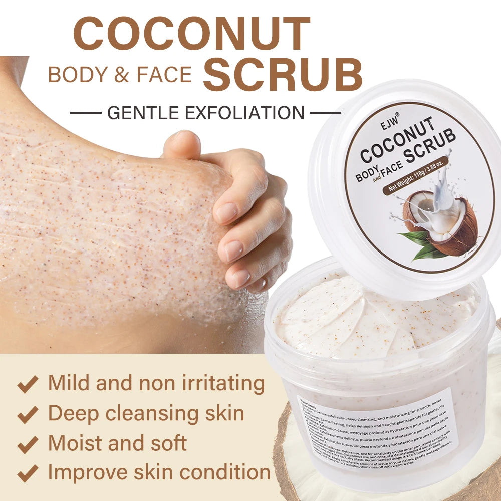 Coconut Exfoliating Body Scrub – Removes Dead Skin & Hydrates Body Exfoliating Scrub Oasis Select