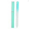 Glass Nail File Double-Sided Crystal Nail File with Case Glass Nail File Oasis Select green