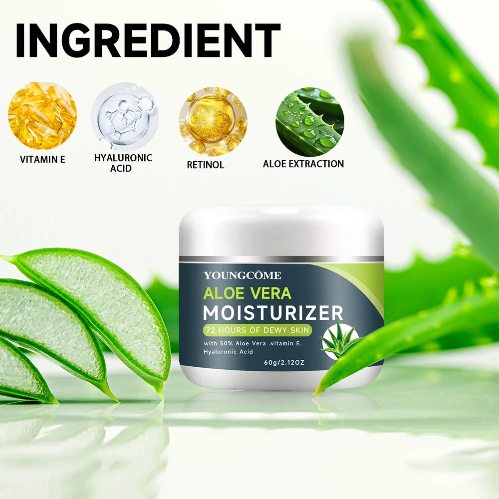 YOUNGCOME Aloe Vera Face Cream – Deep Hydrating Moisturizer