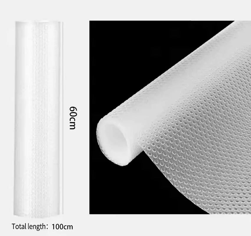 Waterproof Non-Slip And Easy-To-Clean EVA Dotted Drawer Mats Are Suitable For Moisture-Proof Storage In Kitchen Cabinets. Oasis Select 60cmX100cm