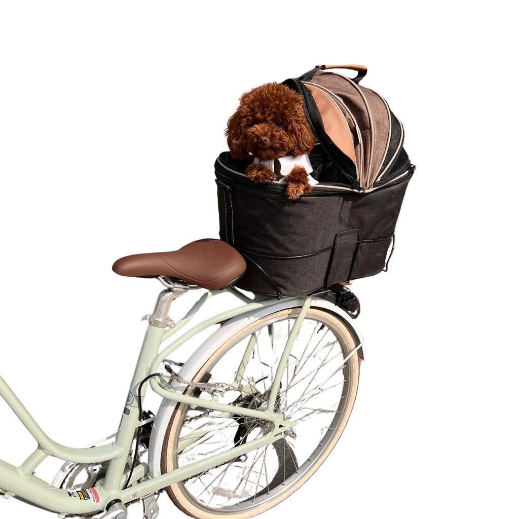 Bicycle Back Seat Dog Pet Car Bag Large Capacity Electric Car Blue Scooter Foldable Portable Canvas Car Bag Oasis Select