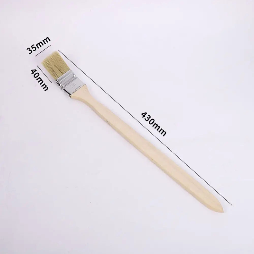 Long Handle Elbow Marine Paint Brush Solid Wood Handle Mixed Pig Mane Hair Elbow Paint Brush Cleaning Tool Wall Painting Oasis Select style 2