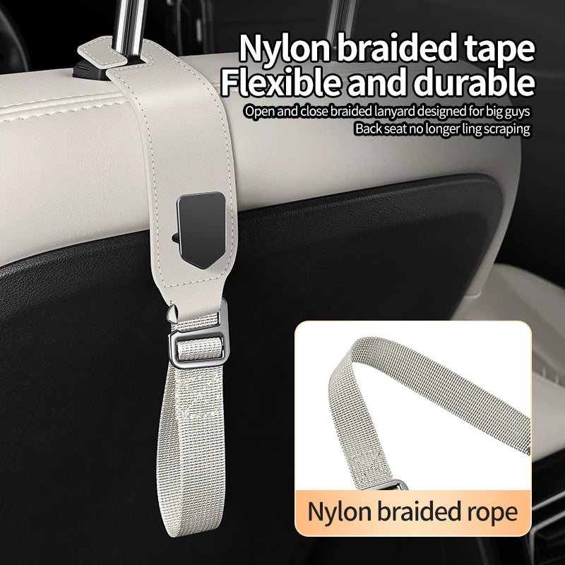 Car Headrest Hook Organizer – Universal Seat Back Hanger