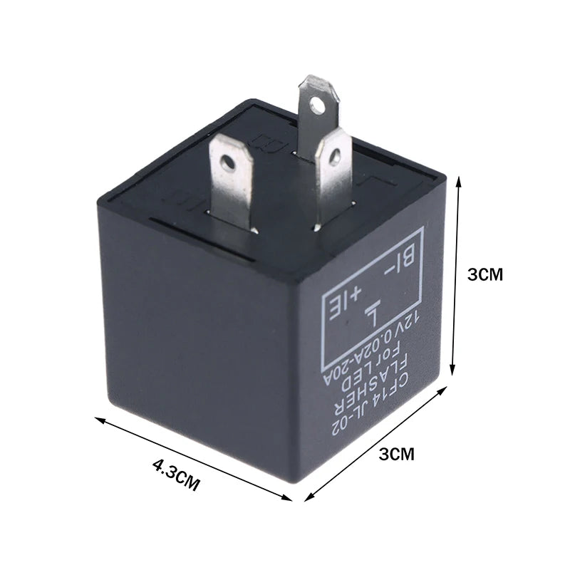 CF13KT CF13 CF14 Universal 3 Pins 12V 0.02A-20A Adjustable LED Turn Light Flasher Flash Relay Motorcycle Switch Oasis Select