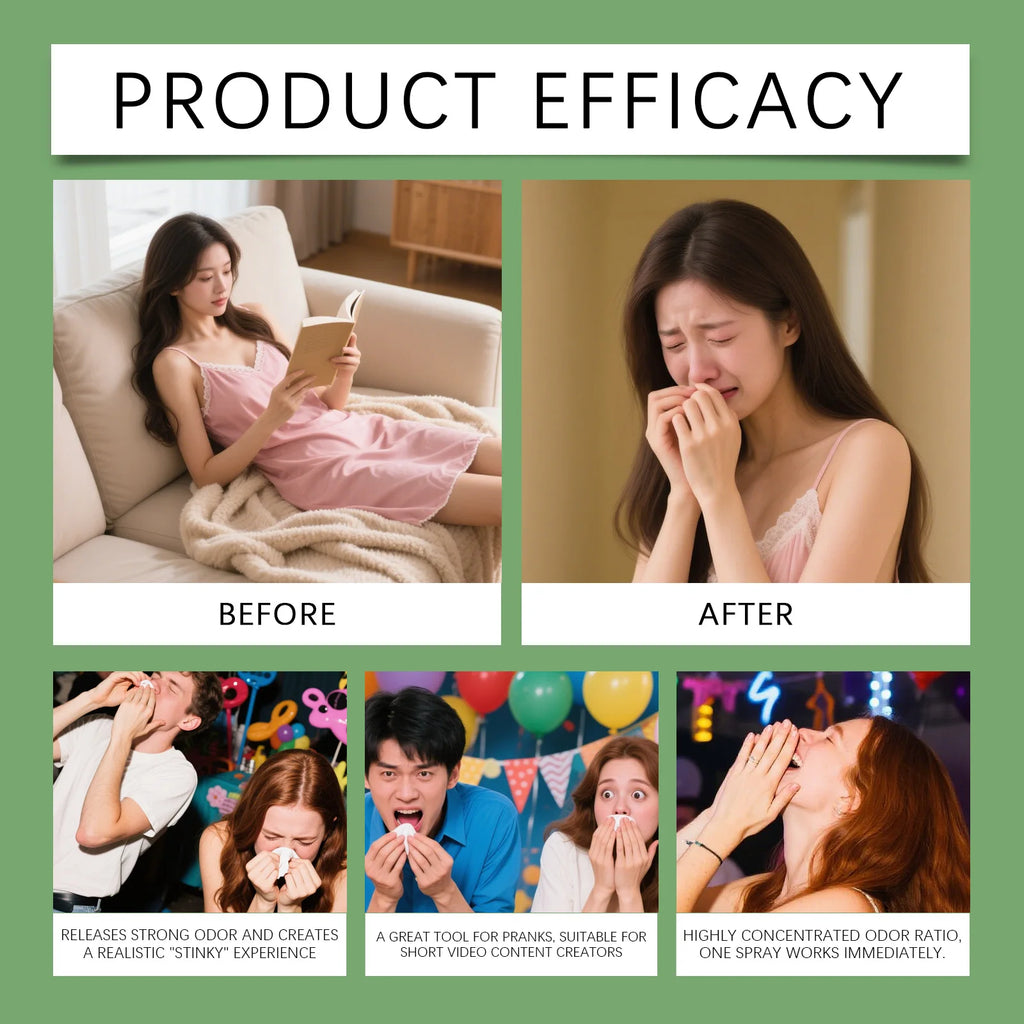 Fart Spray Prank Stink Bomb Gag Gift Funny Novelty Toy Adults Friends Party Halloween April Fools Day Practical Joke Supplies Oasis Select
