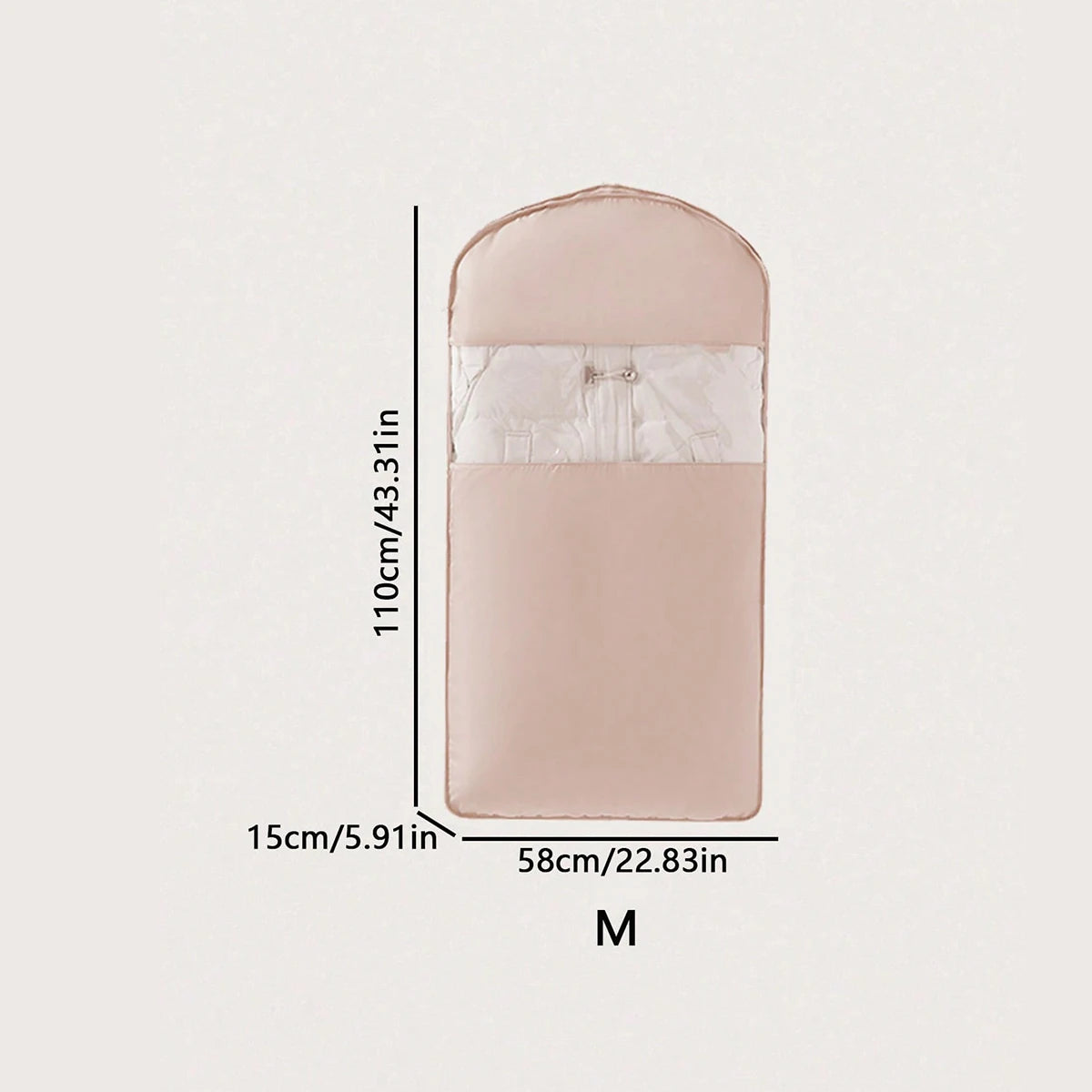 Oxford cloth storage bag - a high-end hanging clothing storage bag used for bedroom decoration Oasis Select pink-M