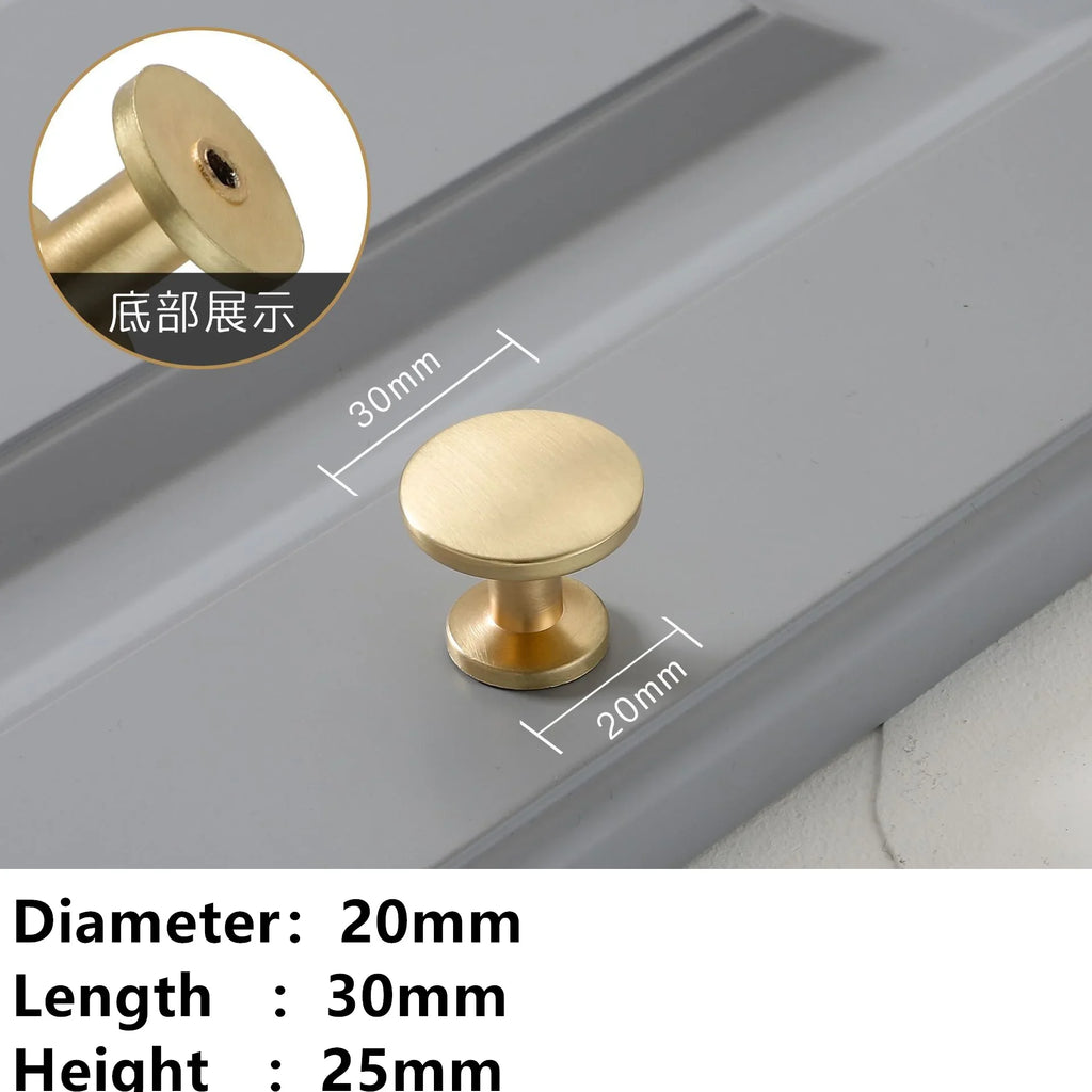 Handles Drawer Cabinet Furniture Kitchen Handles for Cabinet Knob Door Drawer Furniture Kitchen Golden Single hole Rings Knob Oasis Select 2228-Zinc alloy