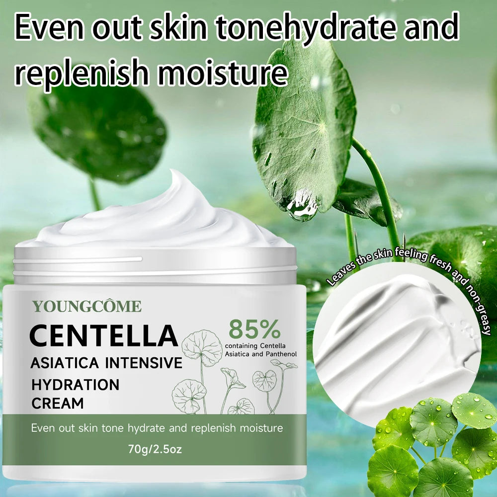 40/70G Cica & Panthenol Moisturizing Cream - Hydrating Face Lotion for All Skin Types, Soothes & Balances Skin Oasis Select