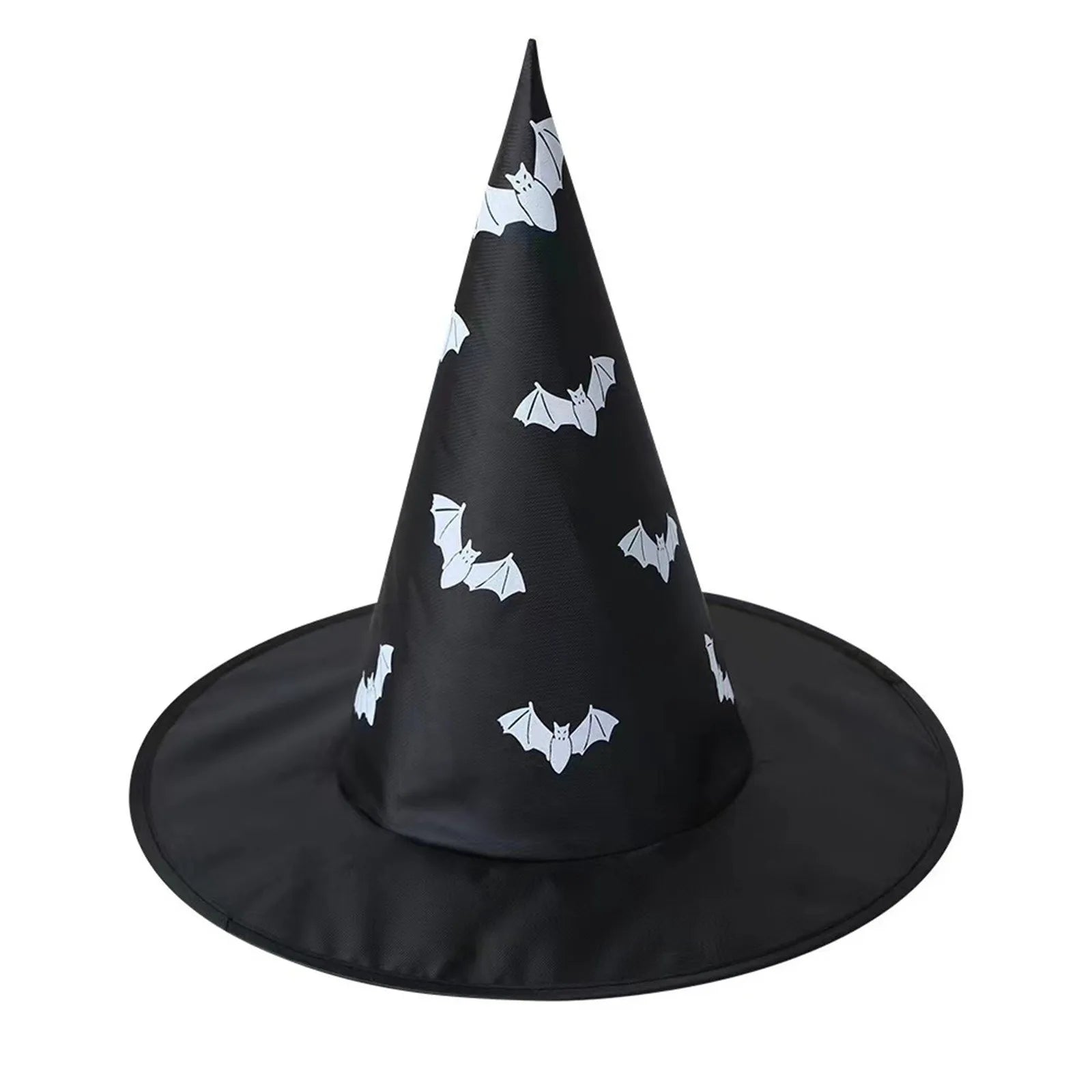 Halloween Witch Hat – Black Wizard Cap for Kids & Adults Halloween Costume Hat Oasis Select D One Size