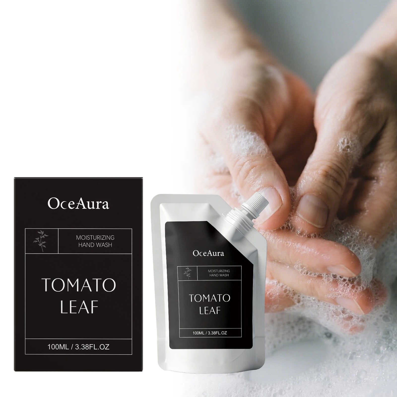 Moisturizing Hand Wash with Tomato Extract Gentle Daily Hand Soap for Clean Soft Hands Hydrating Hand Cleanser for Home Kitchen Oasis Select