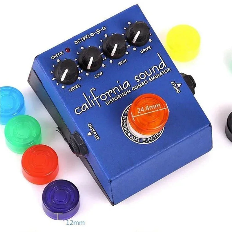 1PCS Footswitch Topper Guitar Pedal Topper Multi Color Pedal Button Caps Guitar Pedal Stomp Knobs For Pedal Board Oasis Select
