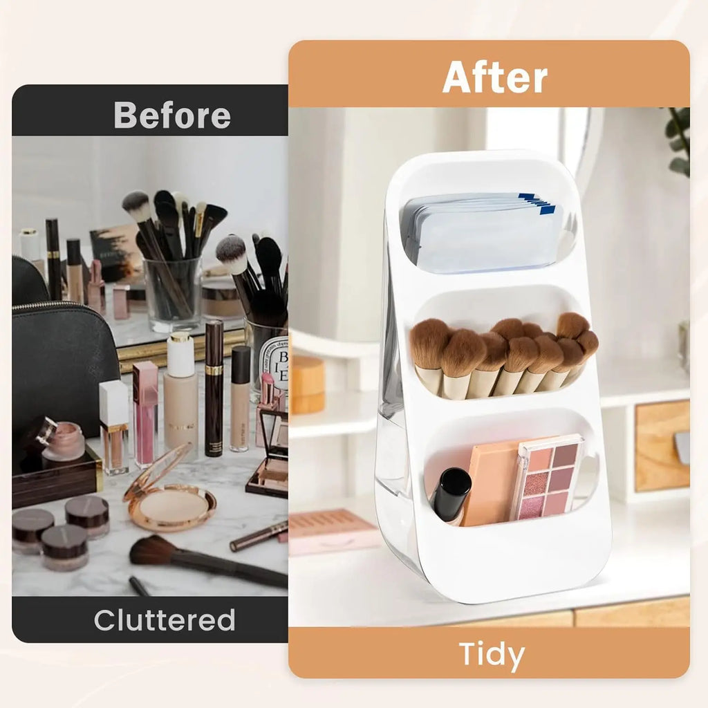 Cosmetics Storage Box - Large Capacity Countertop Storage Rack, Suitable for Dressing Table, Office Desk, Makeup Tool Storage Oasis Select