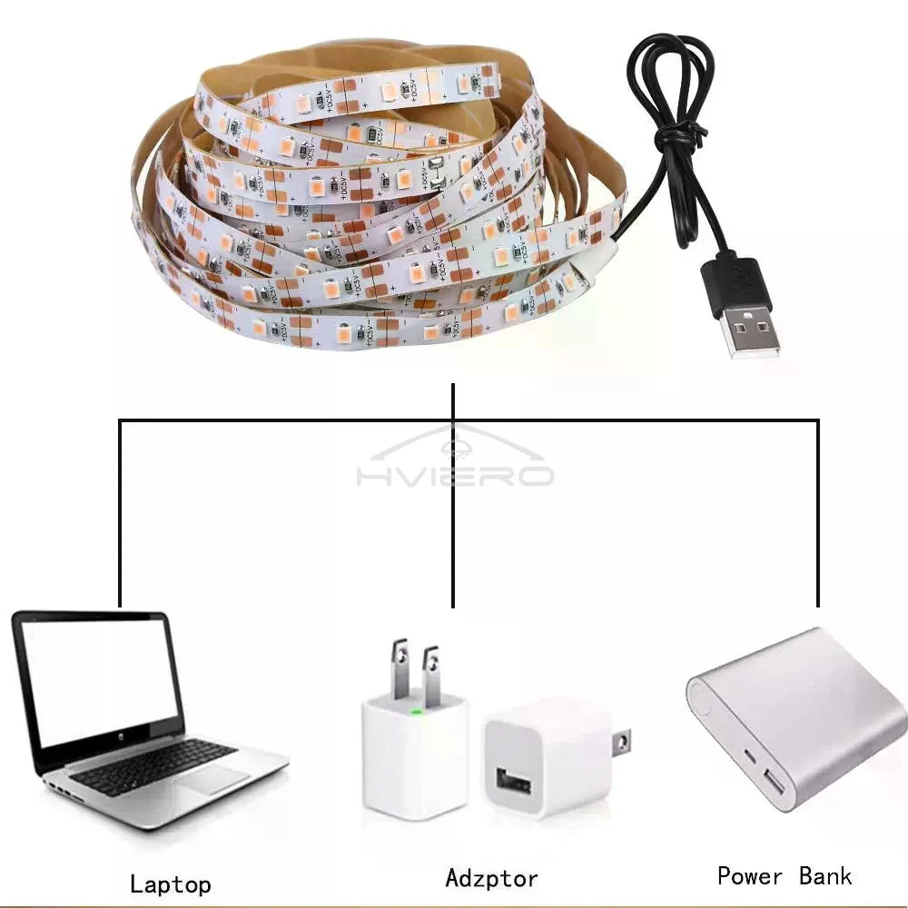 5M Hand Wave Sensor LED Strip Light | USB 5V Waterproof