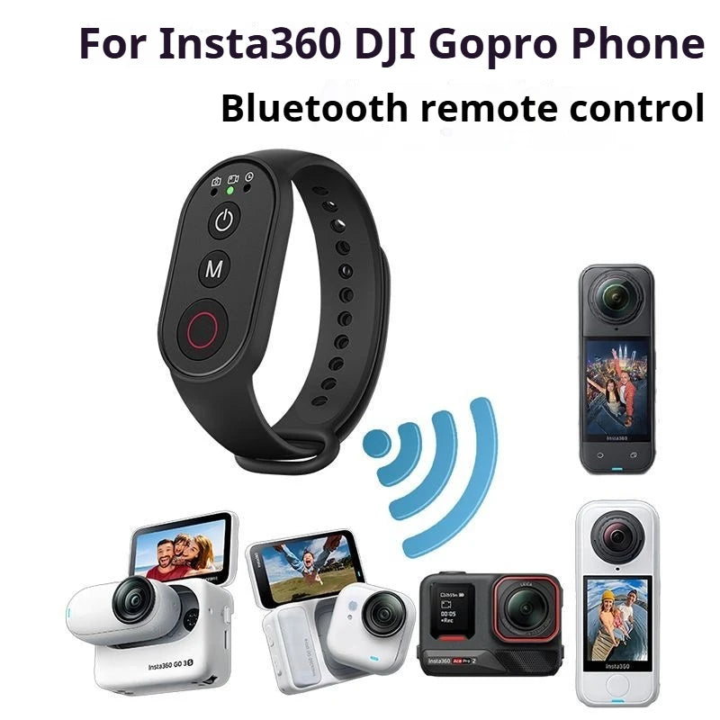 Wristband Wireless Remote for DJI Action, Insta360 & GoPro