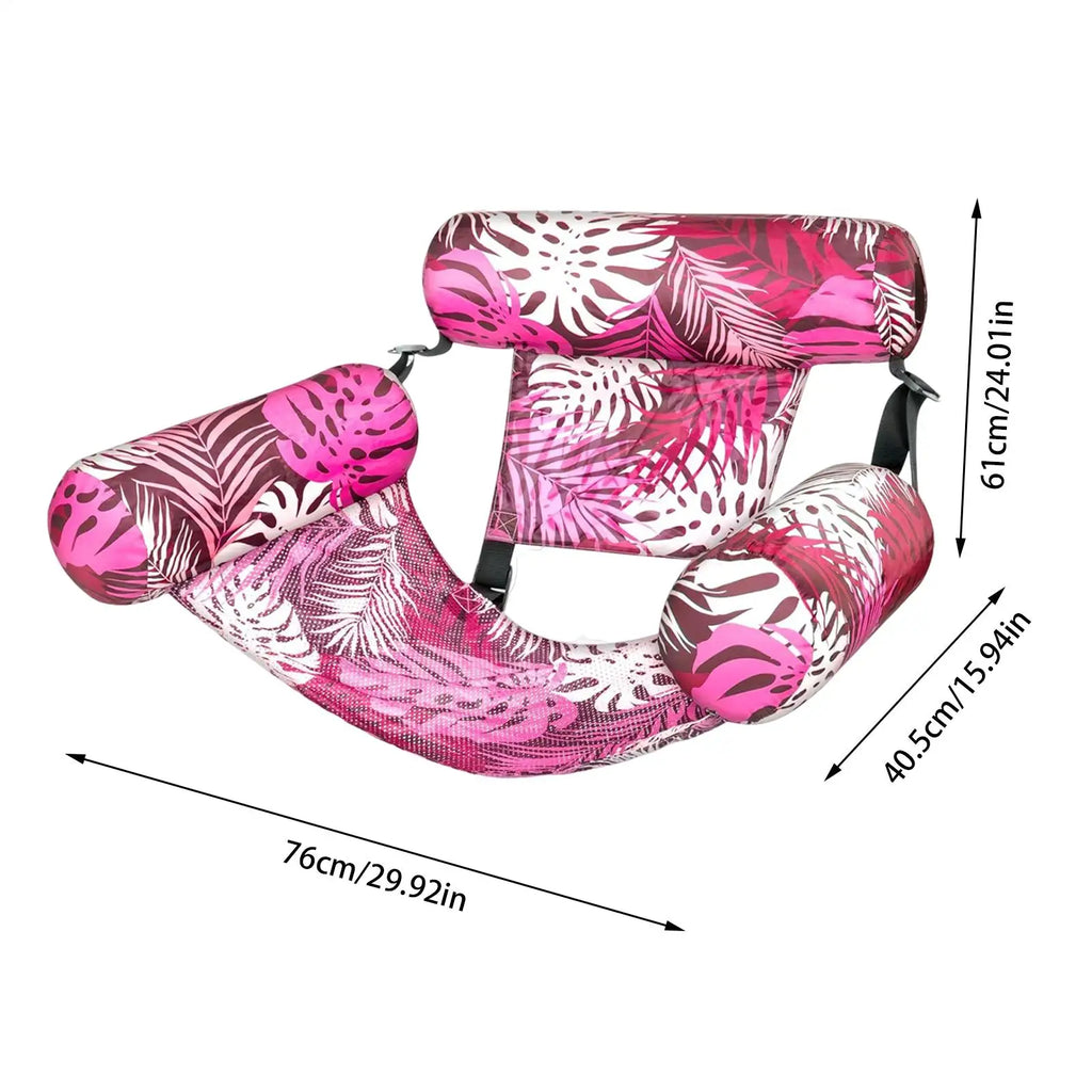 Inflatable Floating Lounger for Adult Floating water lounge bed Foldable swimming pool recliner Heavy-duty Pool Floats for Adult Oasis Select
