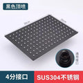New 1Pcs SUS304 Stainless Steel Ultra Thin Waterfall Rectangular Top Shower Pressure Boosting Design Spa Bathroom Shower Head Oasis Select 30cm-B