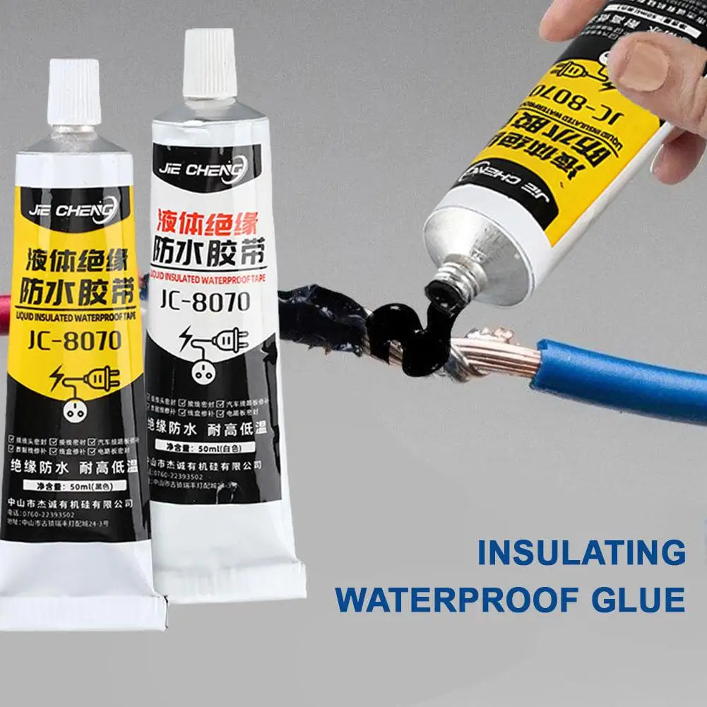 Liquid Electrical Tape Waterproof Insulating Tape Repair Paste Liquid Glue Rubber Wire Cable Sealant Fix Insulation Electrical Oasis Select