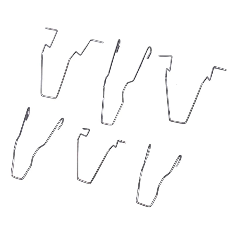 6Pcs Metal Headlight Bulb Spring Clips For H1 H3 H4 H7 Car Headlamp Light Bulb Retainer Spring Clips Buckles Oasis Select