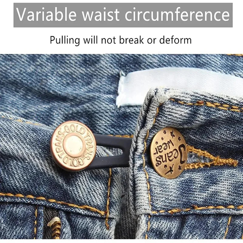 3/6/9pcs Jeans And Pants Button Extenders Universal Wait Expanander For Women And Men Instant Band Extension Solution Oasis Select