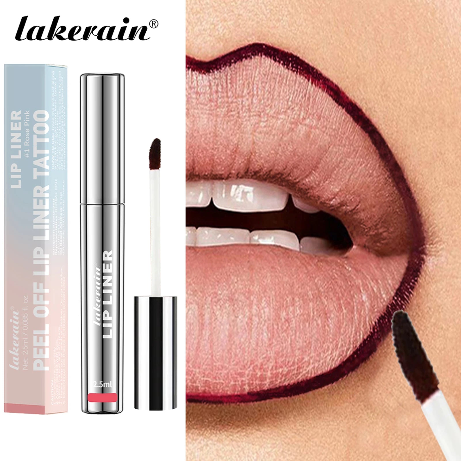 4PCS Highly Pigmented Lip Liner Tattoo Matte Peel Off Enhance Lips Lip Liner Lasting Lip Stain Waterproof Transfer-proof Lipstic Oasis Select