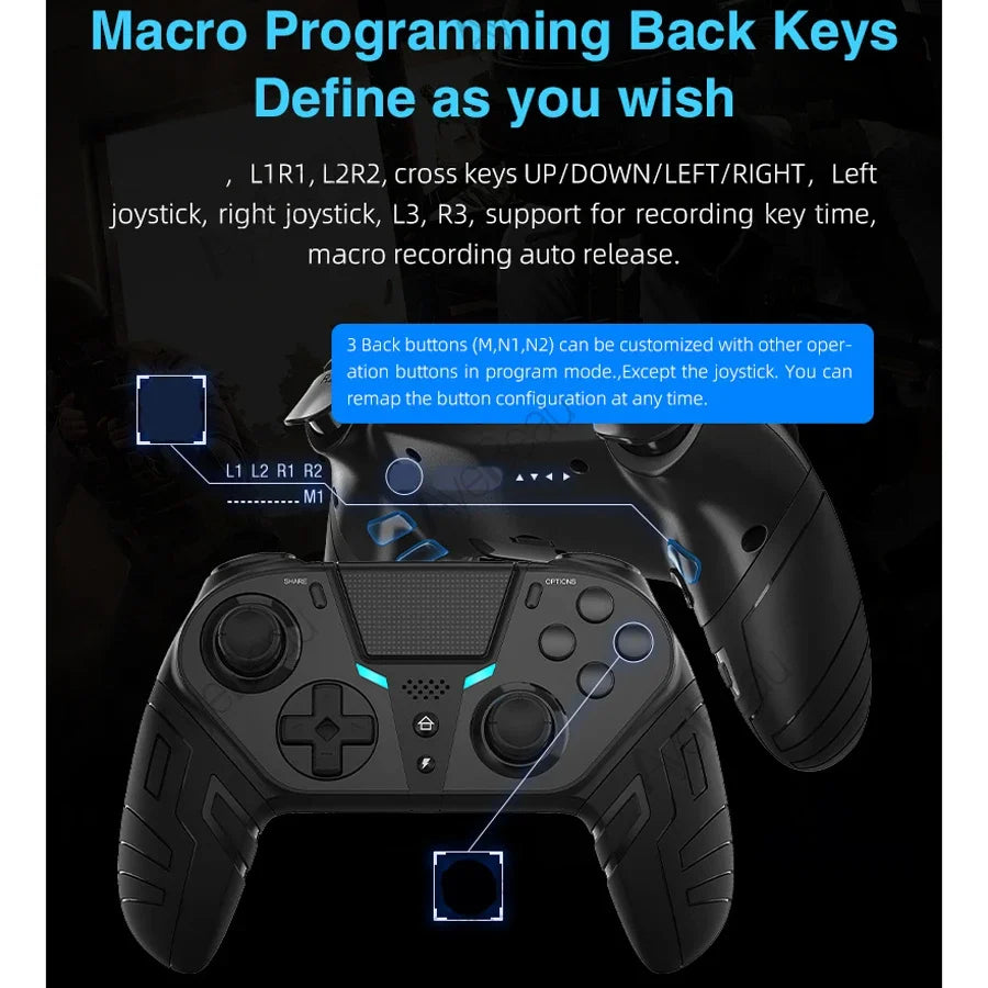 Wireless Bluetooth Gamepad for PS4 PS3 Android PC iOS | AyeBeau