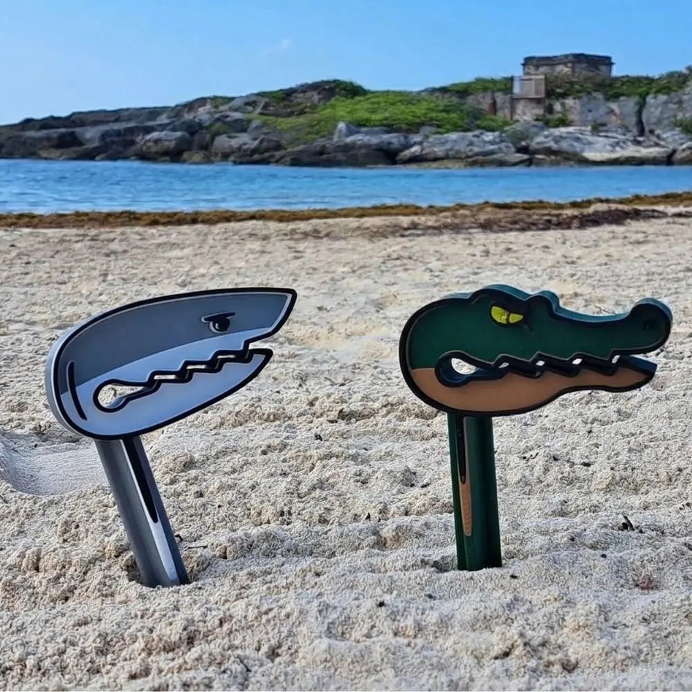 Shark-shaped Beach Towel Clip Strong Grip Windproof Camping Mat Clip Sun-resistant Fabric-friendly Outdoor Towel Holders Oasis Select