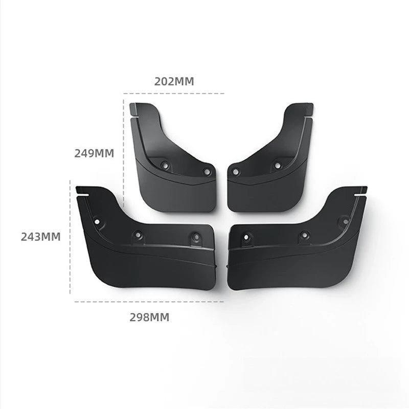 All Weather Protection TPE Mudguards Compatible for Tesla Model Y Juniper 2025 Front Rear Mud Flaps Fender 4PCS Accessories Oasis Select