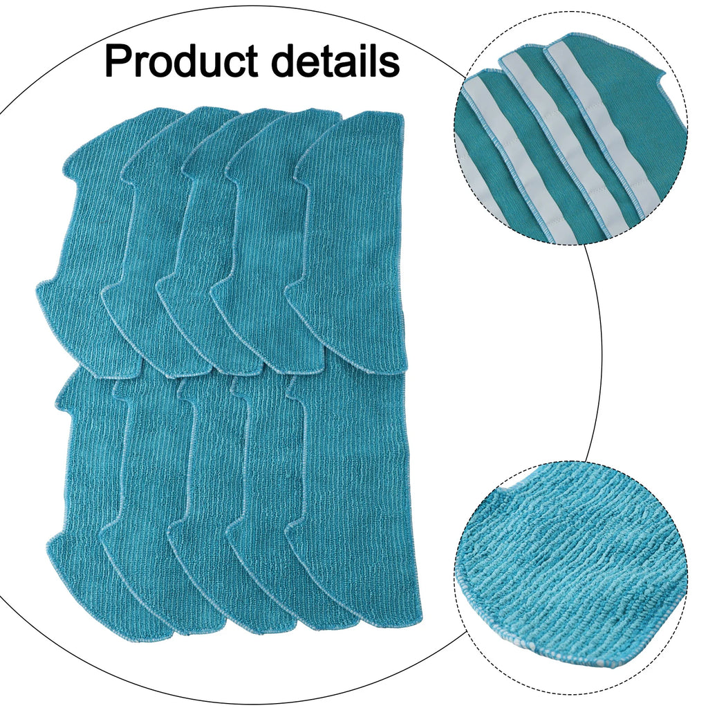 Microfiber Mop Cloths for SmartAI S8 Pro and For Redroad R10 Replacement Parts for Effective Mopping 4/10 Pack Oasis Select