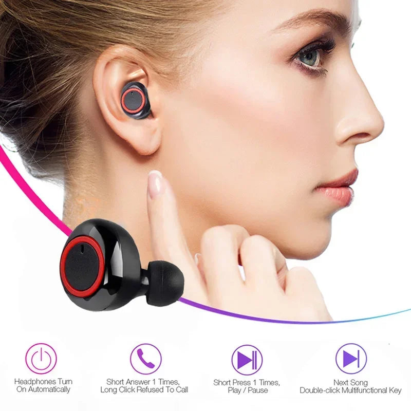 TWS 5.3 Bluetooth Headphones Wireless Earphones HIFI Stereo Headset Noise Reduction Sports Earbuds For all smartphones Oasis Select