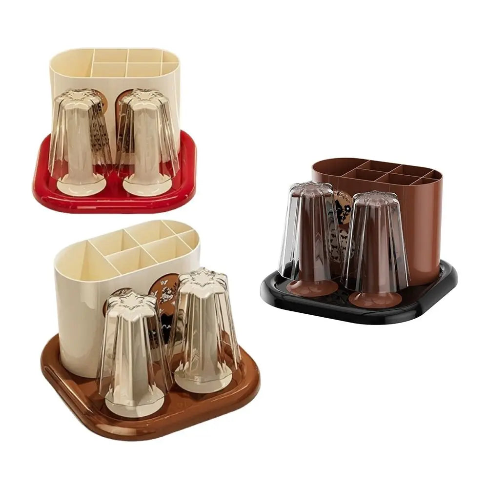 Retro Toothbrush And Toothpaste Holder Classical No-Slip Base Toothbrush Rack All-in-One Durable Toiletry Storage Box Oasis Select