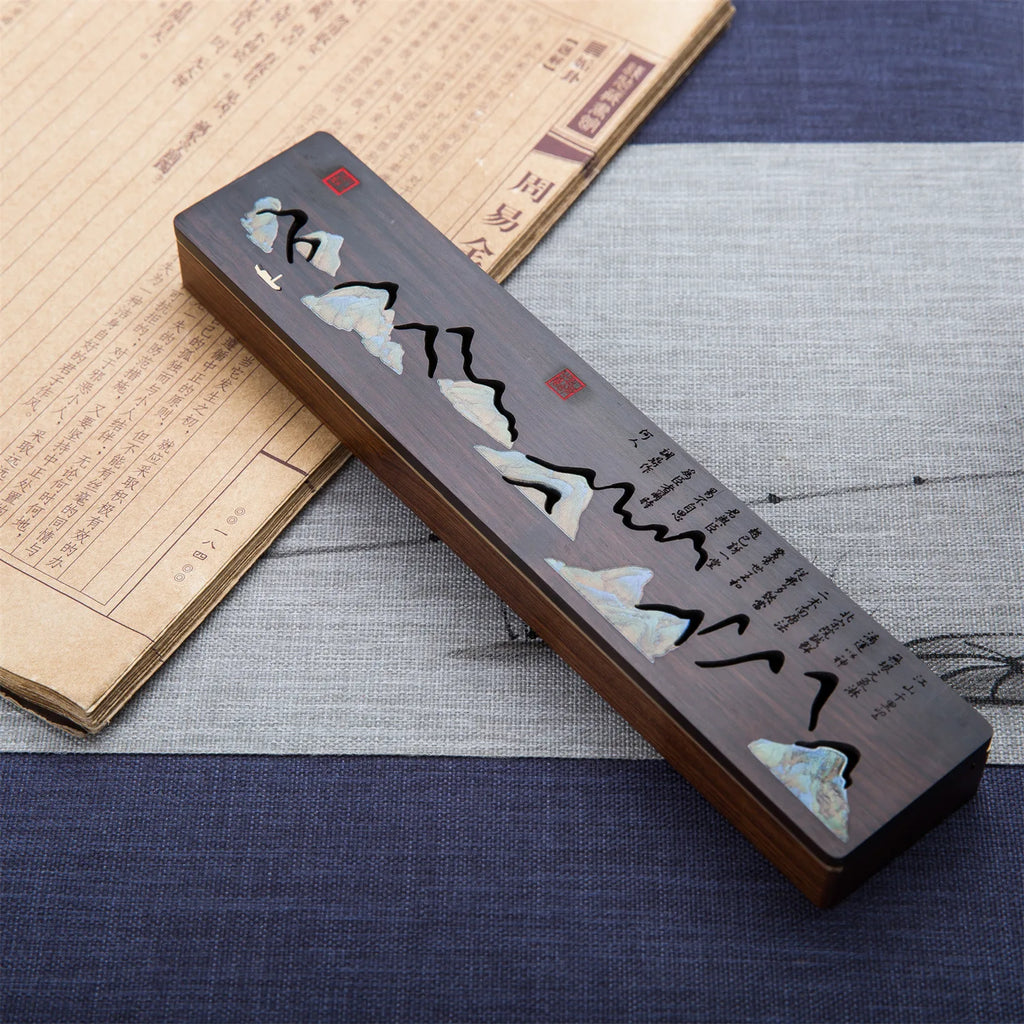 Wooden bed incense burner, cultural and creative Chinese style Zen ornaments, household incense sticks, solid wood creative Oasis Select Burner unpackaged 5