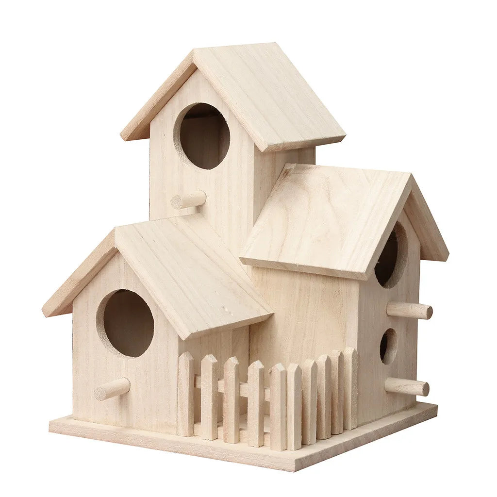 Wooden Hanging Birdhouse – Outdoor Garden Bird Nest Box Hanging Birdhouse Oasis Select