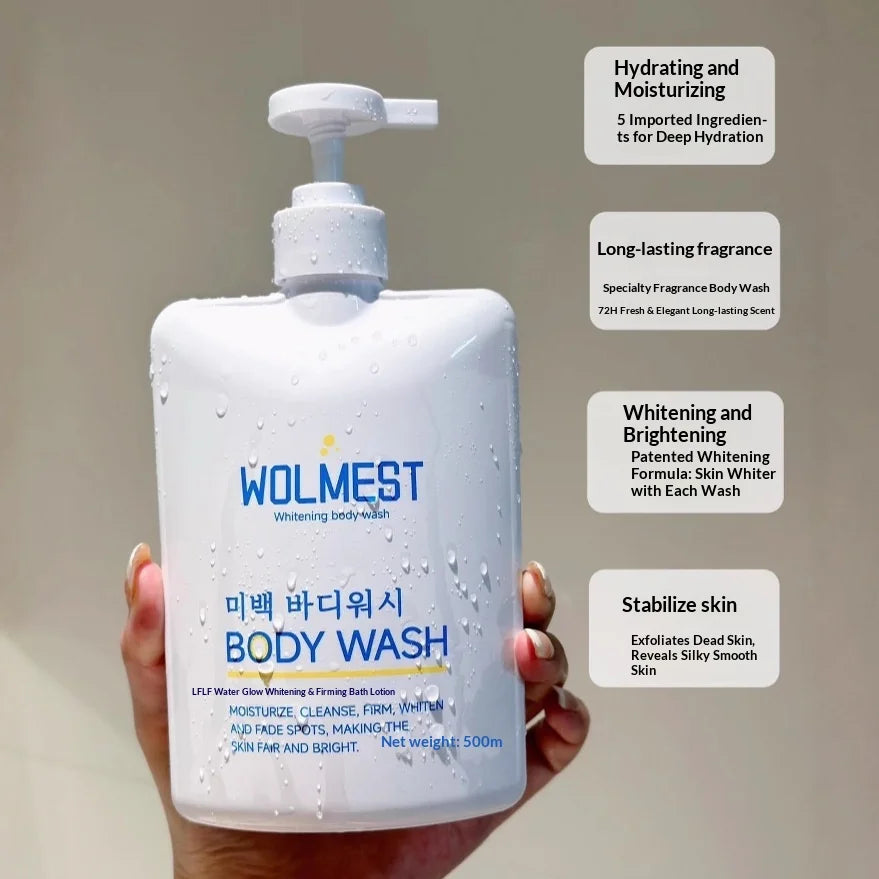 500ml Whitening Firming Bath Shower Gels Cleansing Soothing Body Wash with Long Lasting Fragrant Smooth and Anti Acne Skin Oasis Select