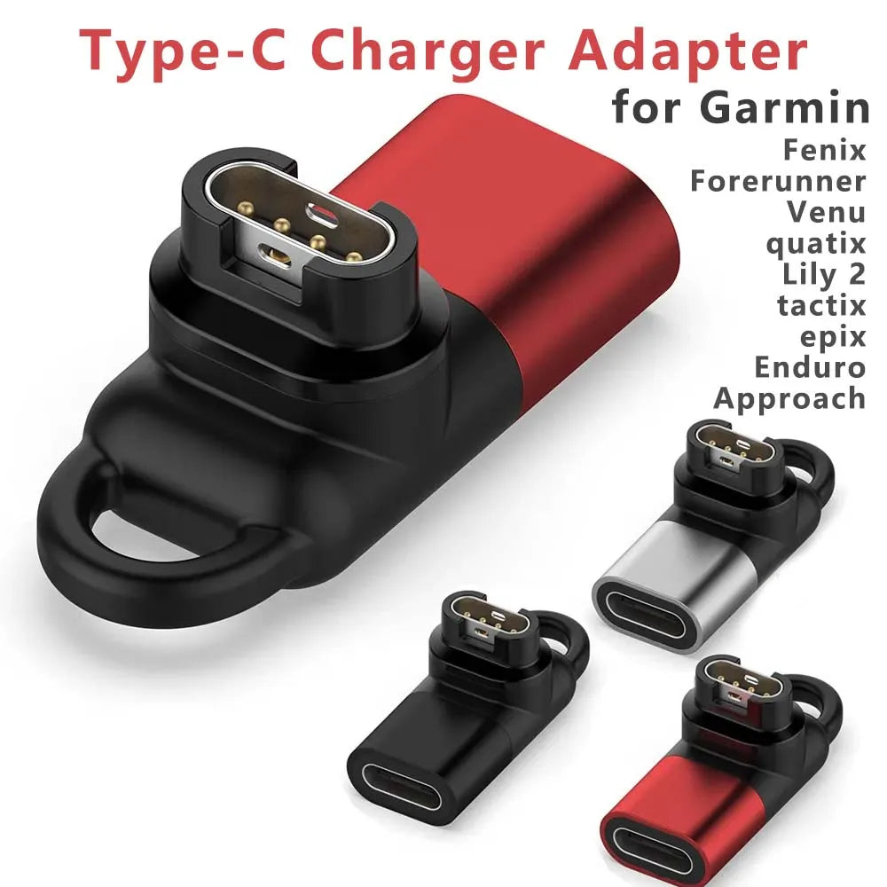 Type-C Adapter for Garmin Fenix 8 7 Instinct Forerunner Charger Watch Charging Adapter Oasis Select