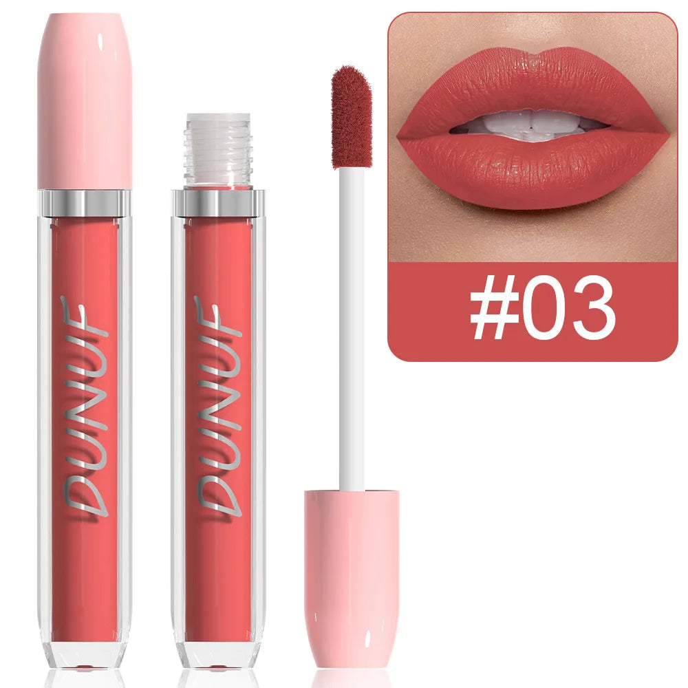 Matte Lip Gloss Lipstick, High Pigment Waterproof Velvet Long Lasting Purple Bright Red Deep Red Nude, Y2K Valentine's Day Gifts Oasis Select 03