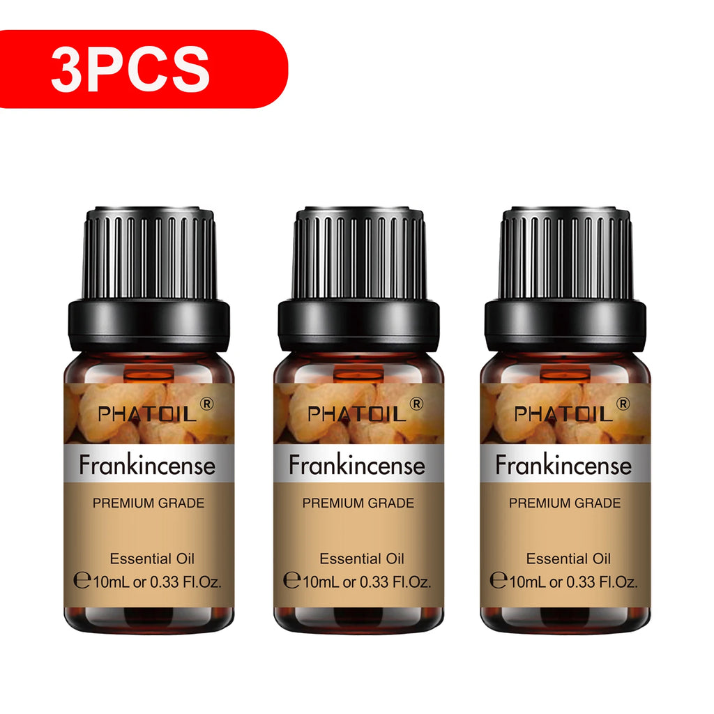 PHATOIL 3-Pack Essential Oils Gift Set | 10ml Aromatherapy Oils