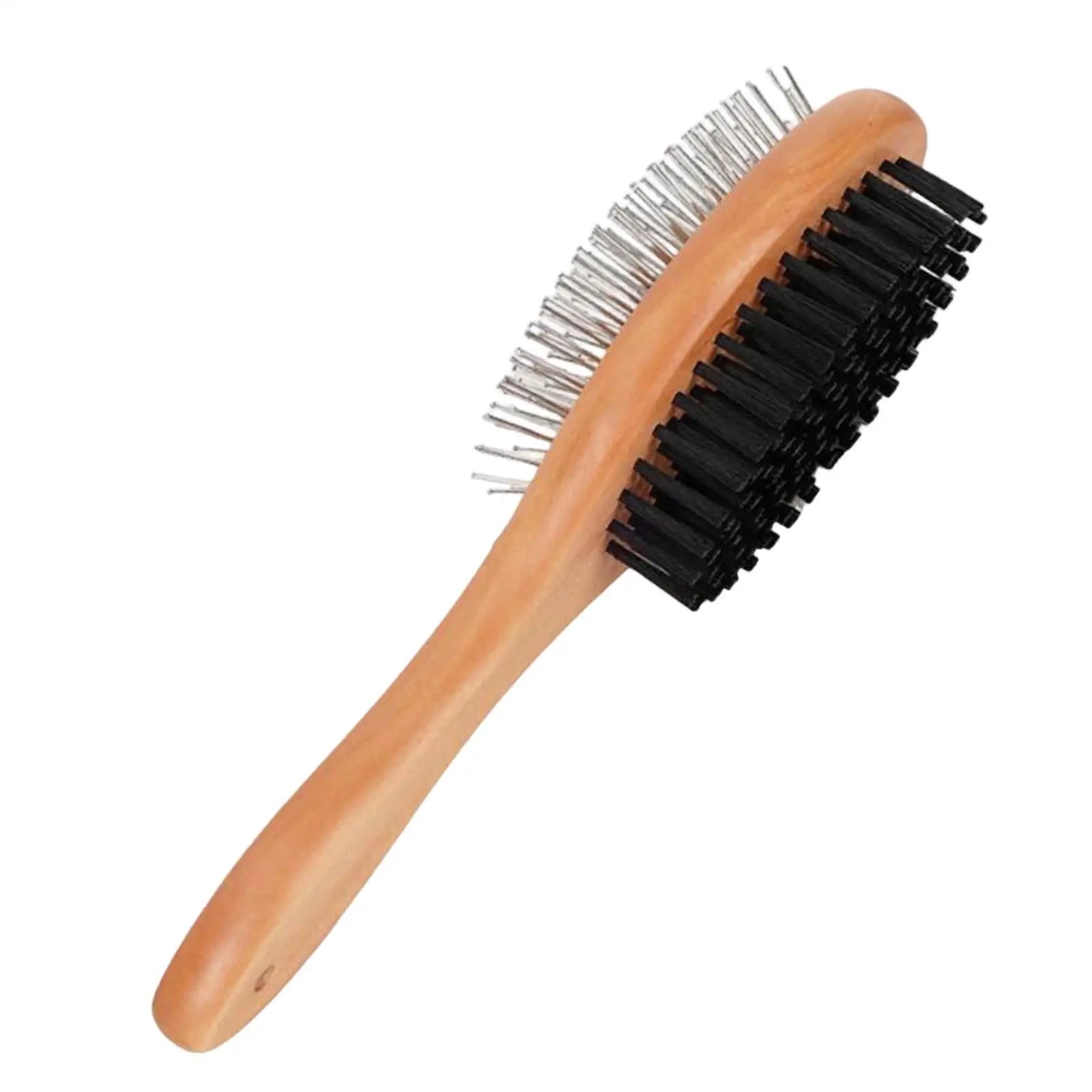 Pet Grooming Brush Double-sided Brush Comb Stainless Steel Needle Bristles Hair Brush Grooming Hair Remover Brush Pet Supplies Oasis Select