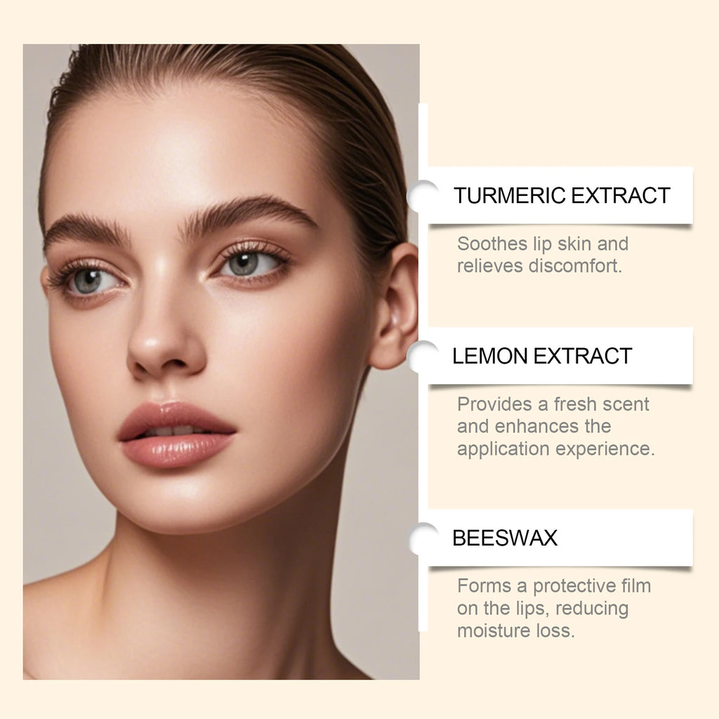 Turmeric Lemon Lip Balm Brightening Moisturizing Softens Lip Skin Protective Lip Care Cream for Dry Chapped Lips Daily Hydrating Oasis Select