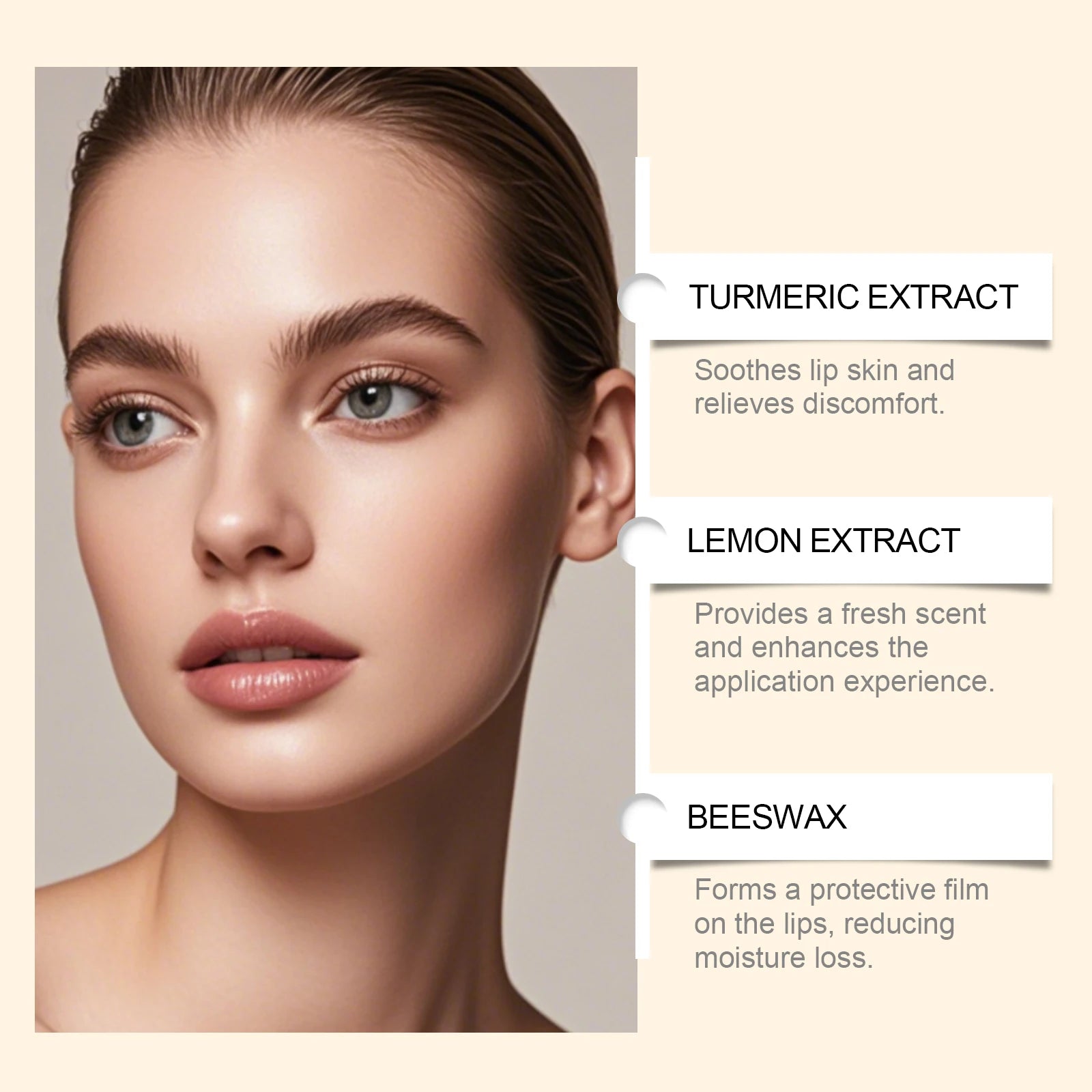 Turmeric Lemon Lip Balm Brightening Moisturizing Softens Lip Skin Protective Lip Care Cream for Dry Chapped Lips Daily Hydrating Oasis Select
