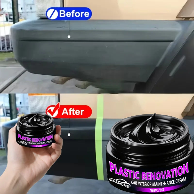 Tire Shine & Trim Repair Paste – UV Protection, 5-Min Fix Tire & Trim Restorer Oasis Select