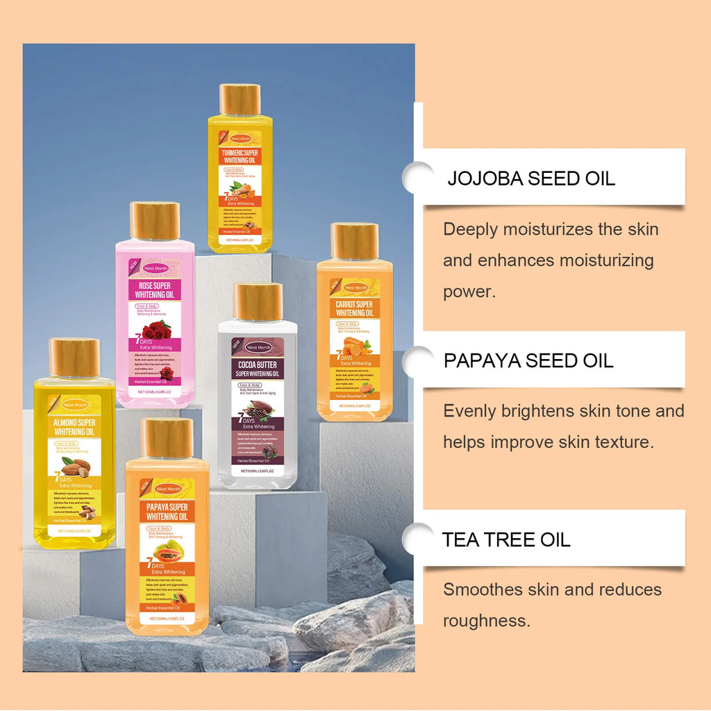 Papaya Brightening Body Oil – Smooth, Nourish & Even Skin Tone