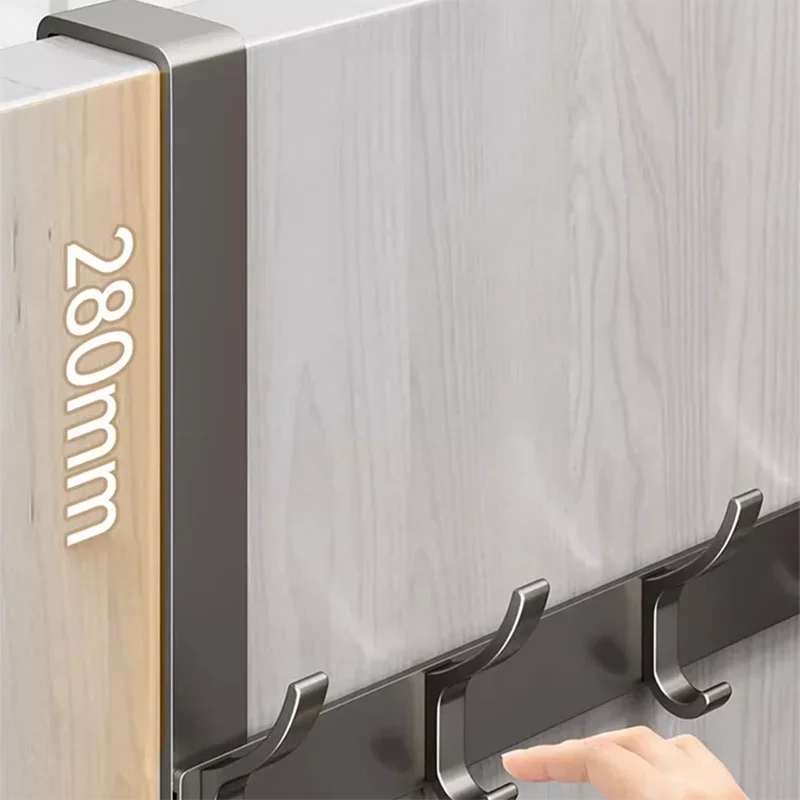 Hooks Over The Door Home Organizer Rack Clothes Coat Hat Towel Hanger Bathroom Accessories Holder Door Hang Quick Installation Oasis Select