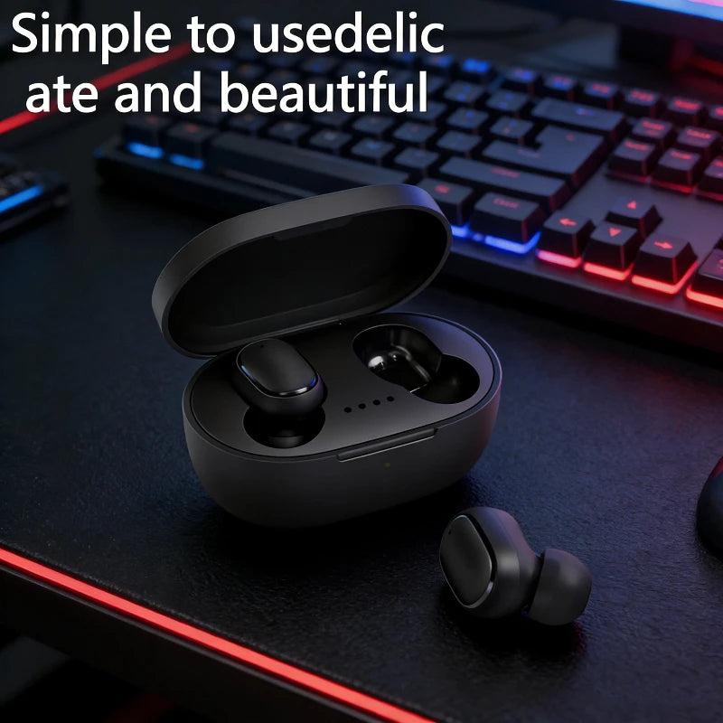 NEW A6S Wireless Headphones Fone Bluetooth Earphones Mini Earbuds with Mic Charging Box Sports Gaming Headset Oasis Select