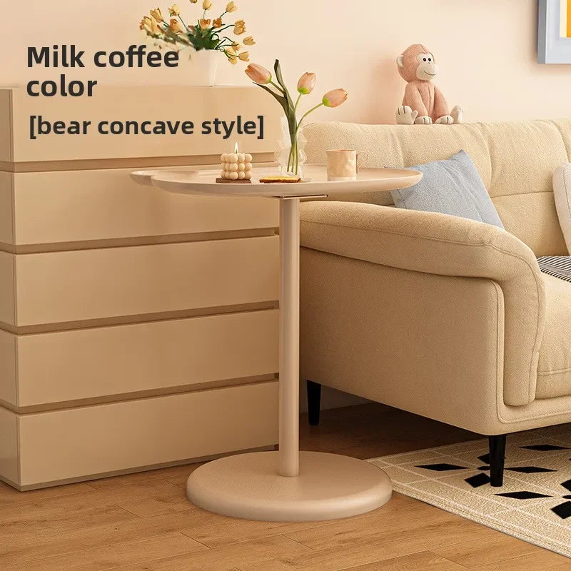 Multi-functional Small coffee table living room cream wind sofa edge table removable bedroom bedside table small round table Oasis Select XXAM-KASE