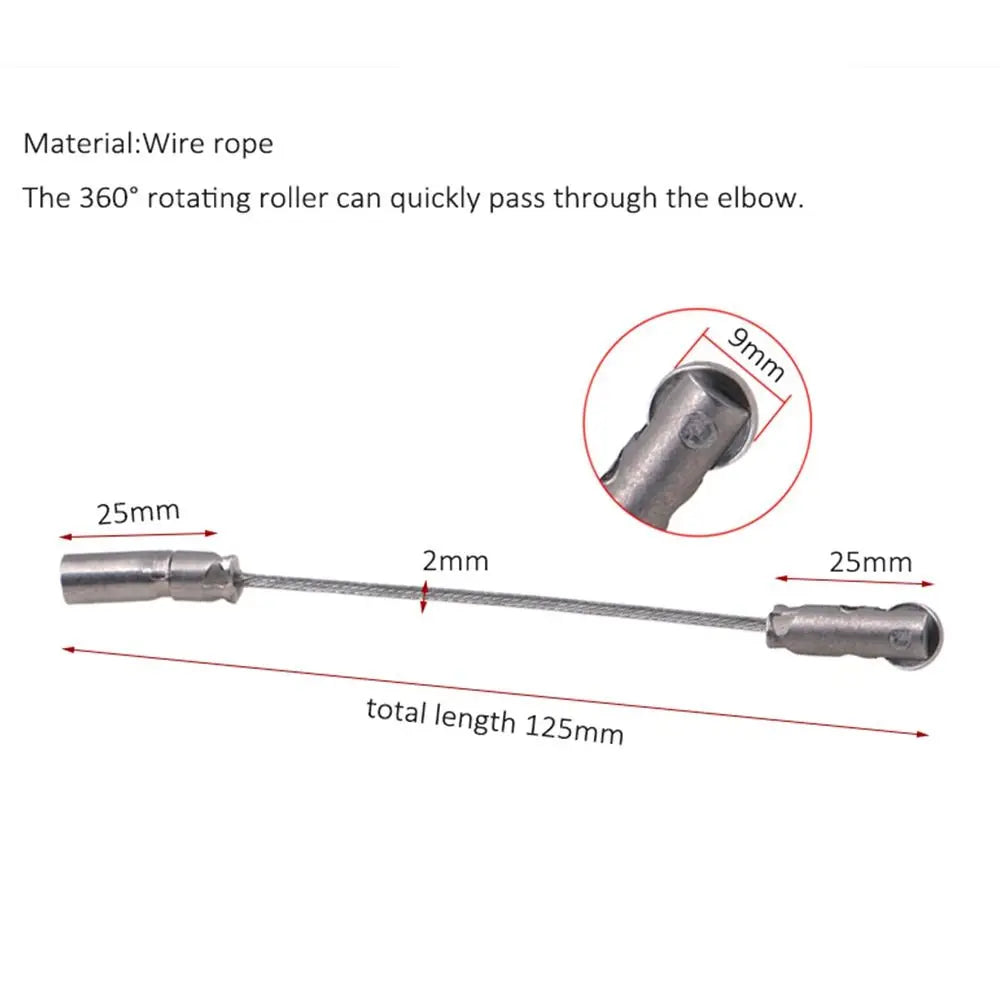 For Repair Fast Cable Puller Auxiliary Electrician Automatic Thread Guide Connector Head Wire Cable Elastic Threader Oasis Select 06