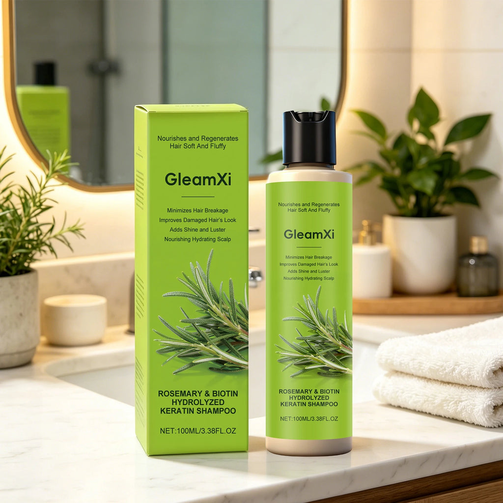 Rosemary Biotin Keratin Shampoo Anti-Breakage Hair Repair Wash Cleanses Scalp Volumizing Fluffy Strengthen Smooth Hair Care Oasis Select