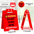 Red Acrylic Office Creative Smiley Face Spoof Decoration Colleagues Prank Gift Oasis Select BTU616 2mm